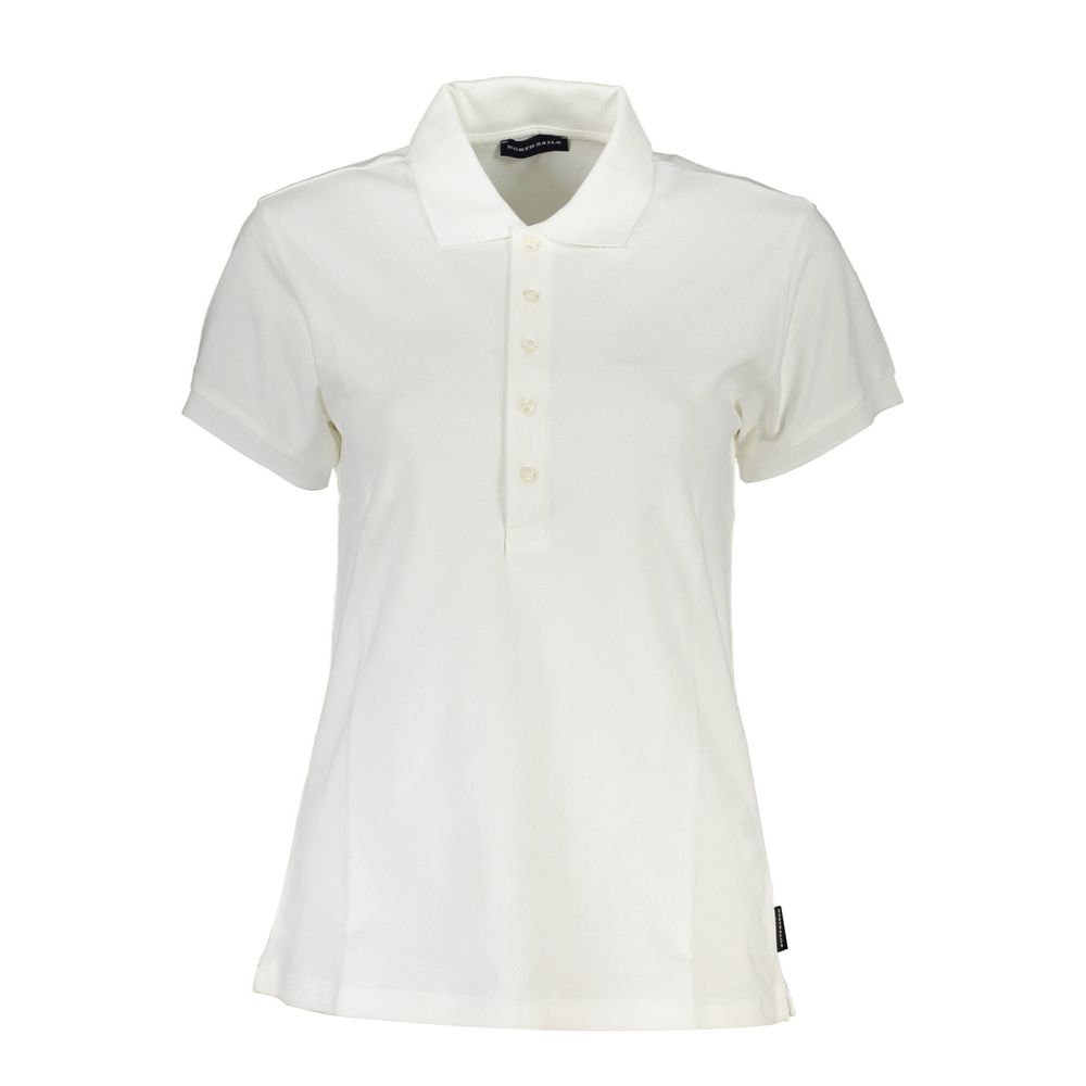 North Sails White Cotton Women Polo Shirt | Regal Royce