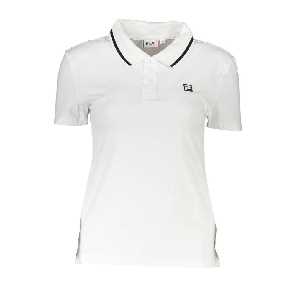 Fila White Cotton Womens Polo Shirt | Regal Royce