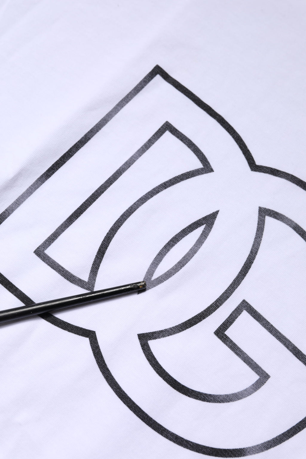 Dolce & Gabbana White DG Logo Print Short Sleeves T-shirt