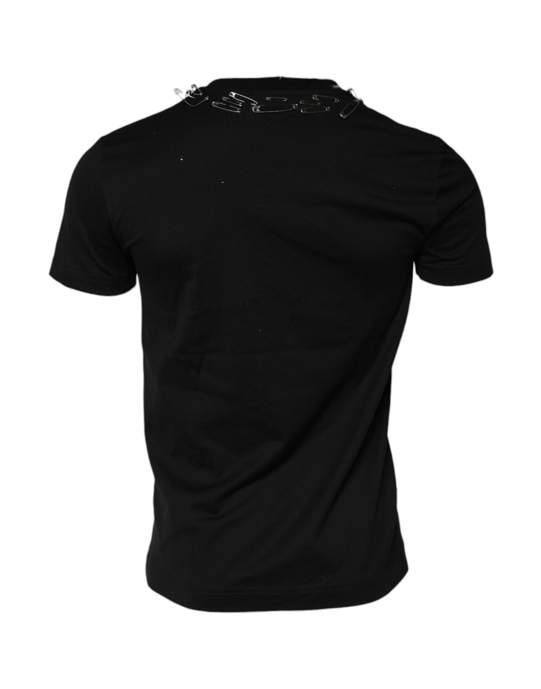 Dolce & Gabbana Black Logo Embellish Short Sleeves T-shirt | Regal Royce