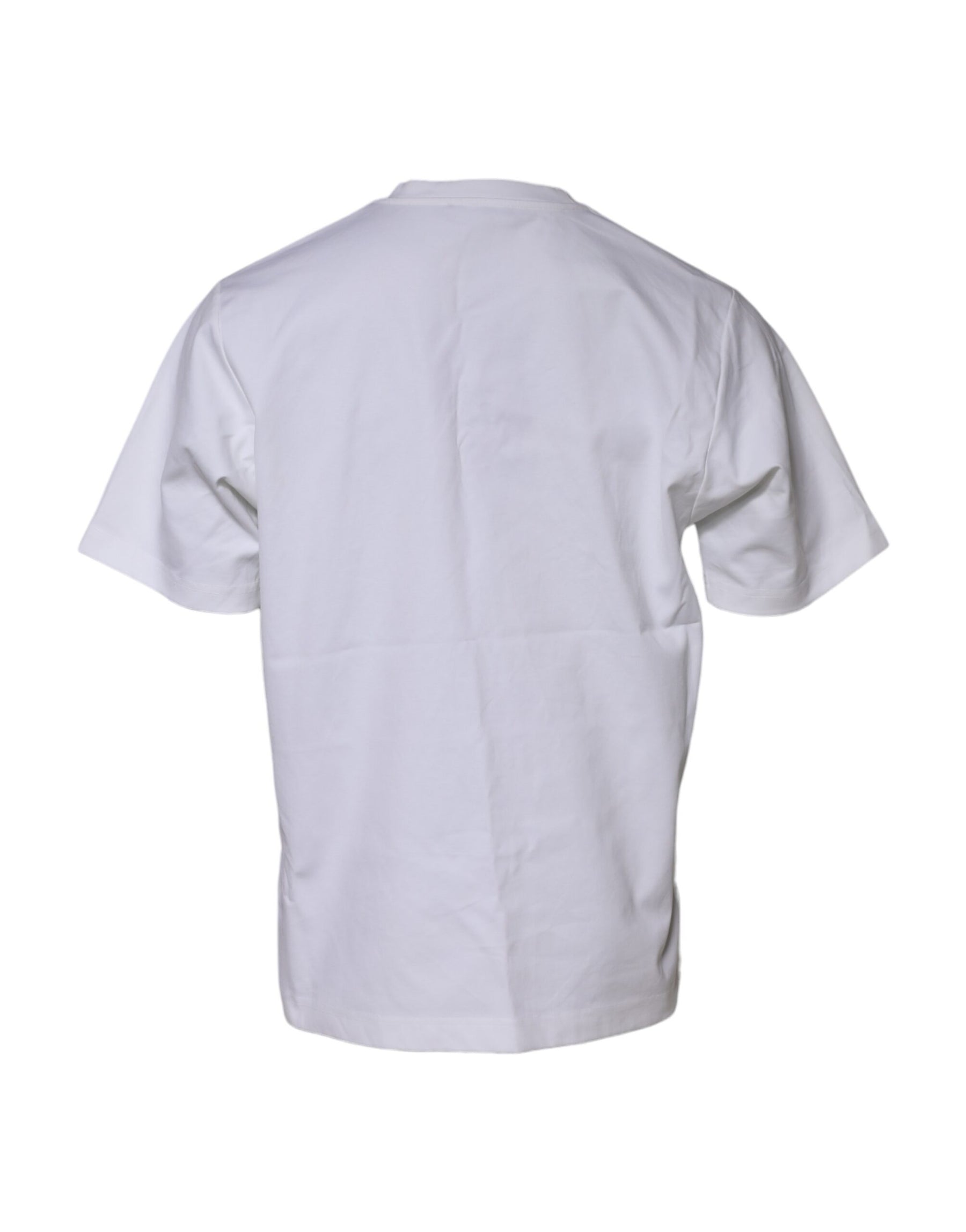 Dolce & Gabbana White Logo Embellish Short Sleeves T-shirt | Regal Royce