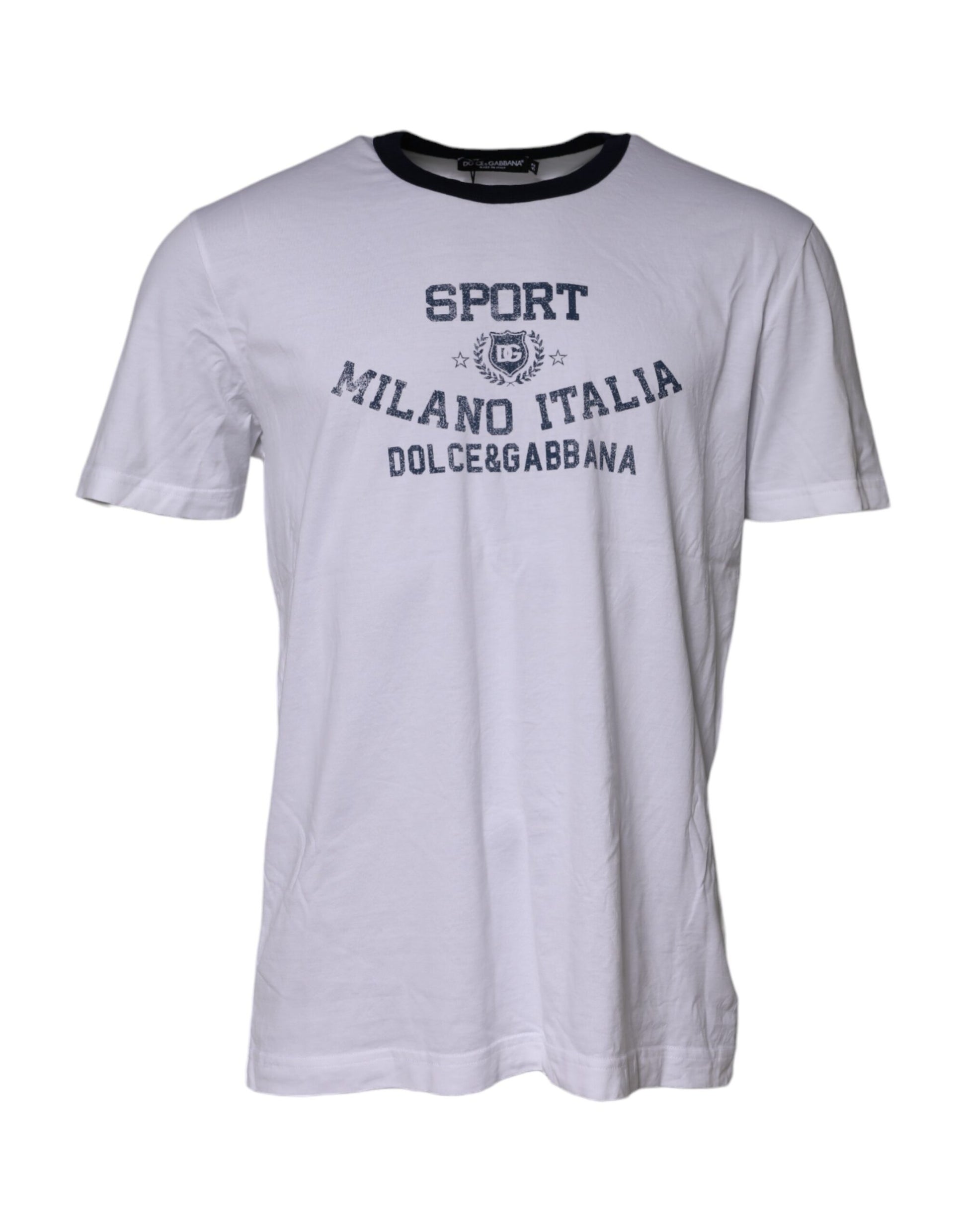 Dolce & Gabbana White DG Logo Print Short Sleeve T-shirt