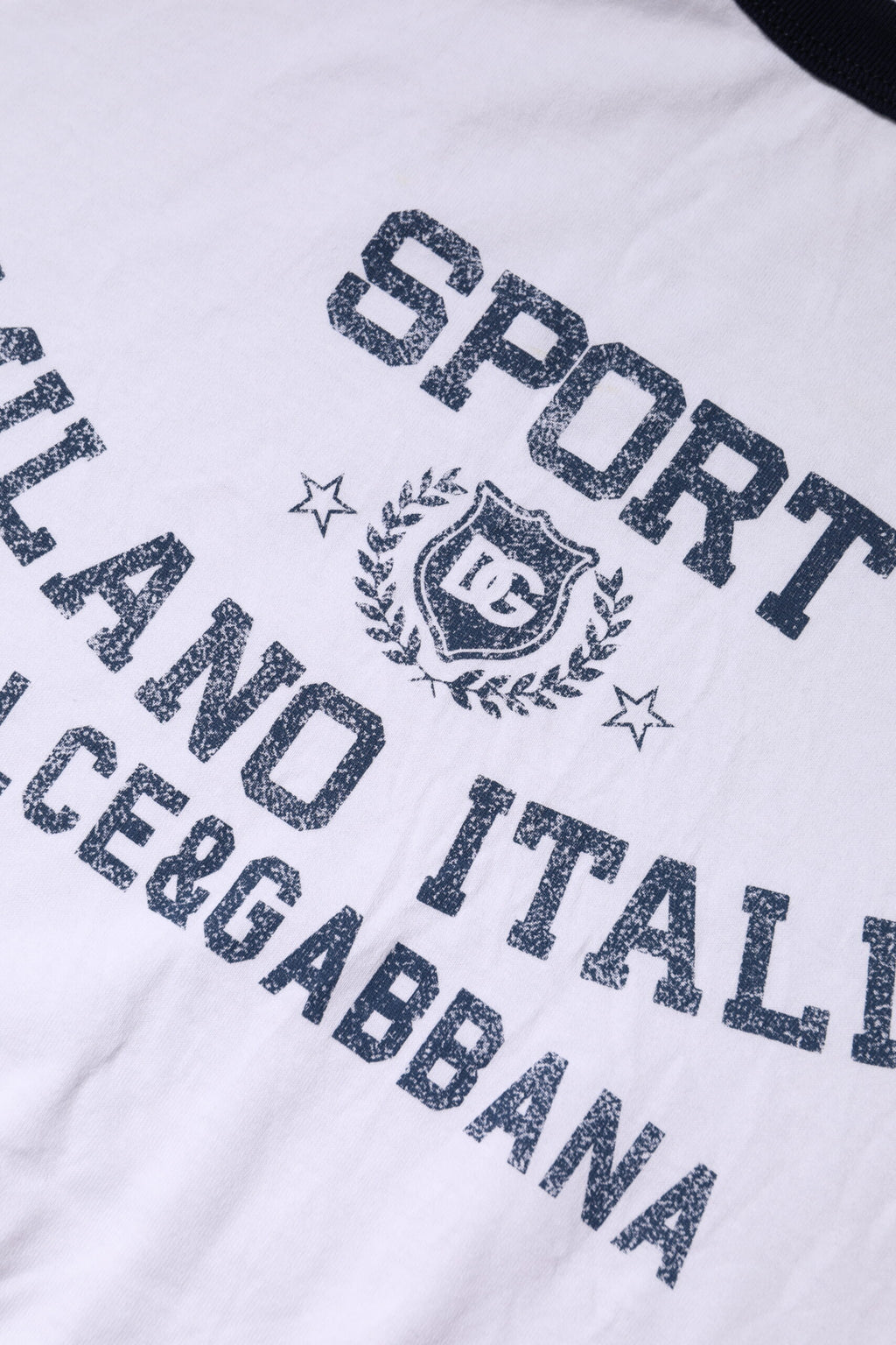 Dolce & Gabbana White DG Logo Print Short Sleeve T-shirt