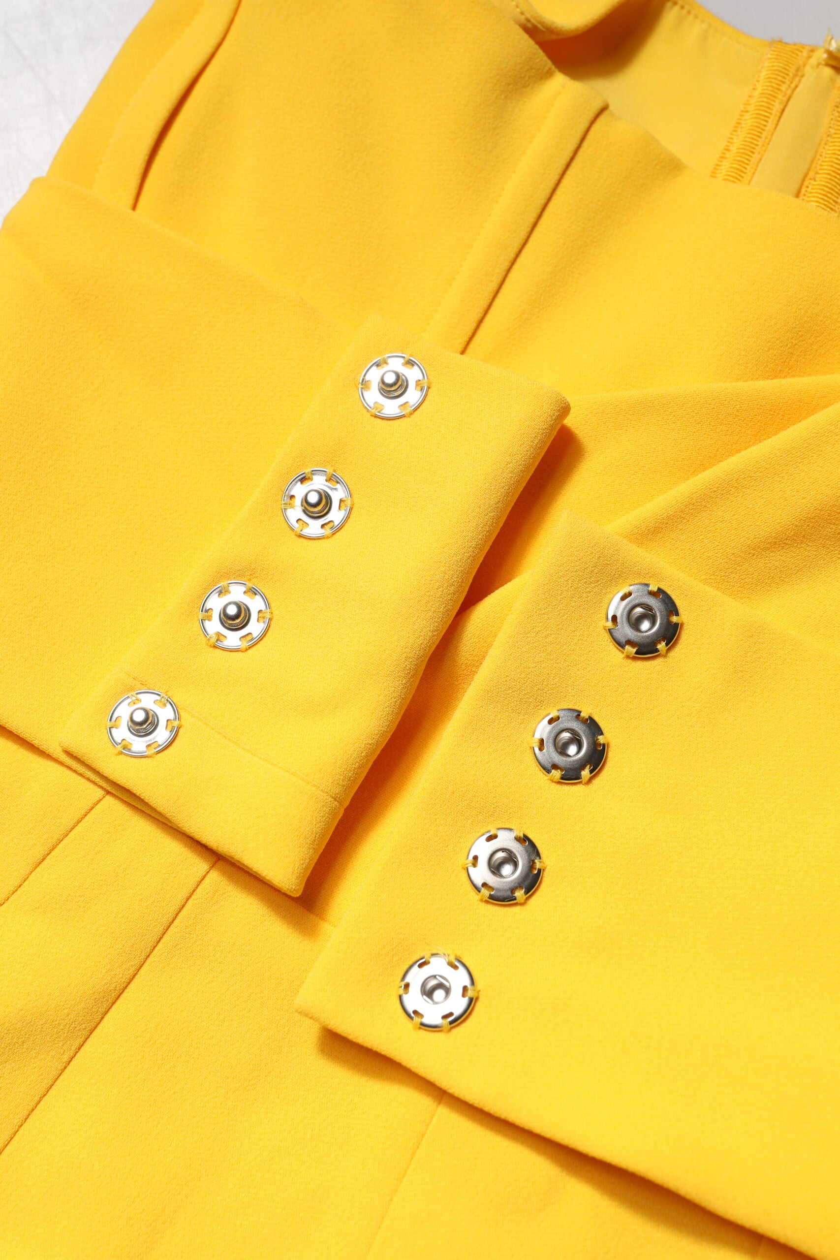 Dolce & Gabbana Yellow One Shoulder Side Slit Midi Dress | Regal Royce