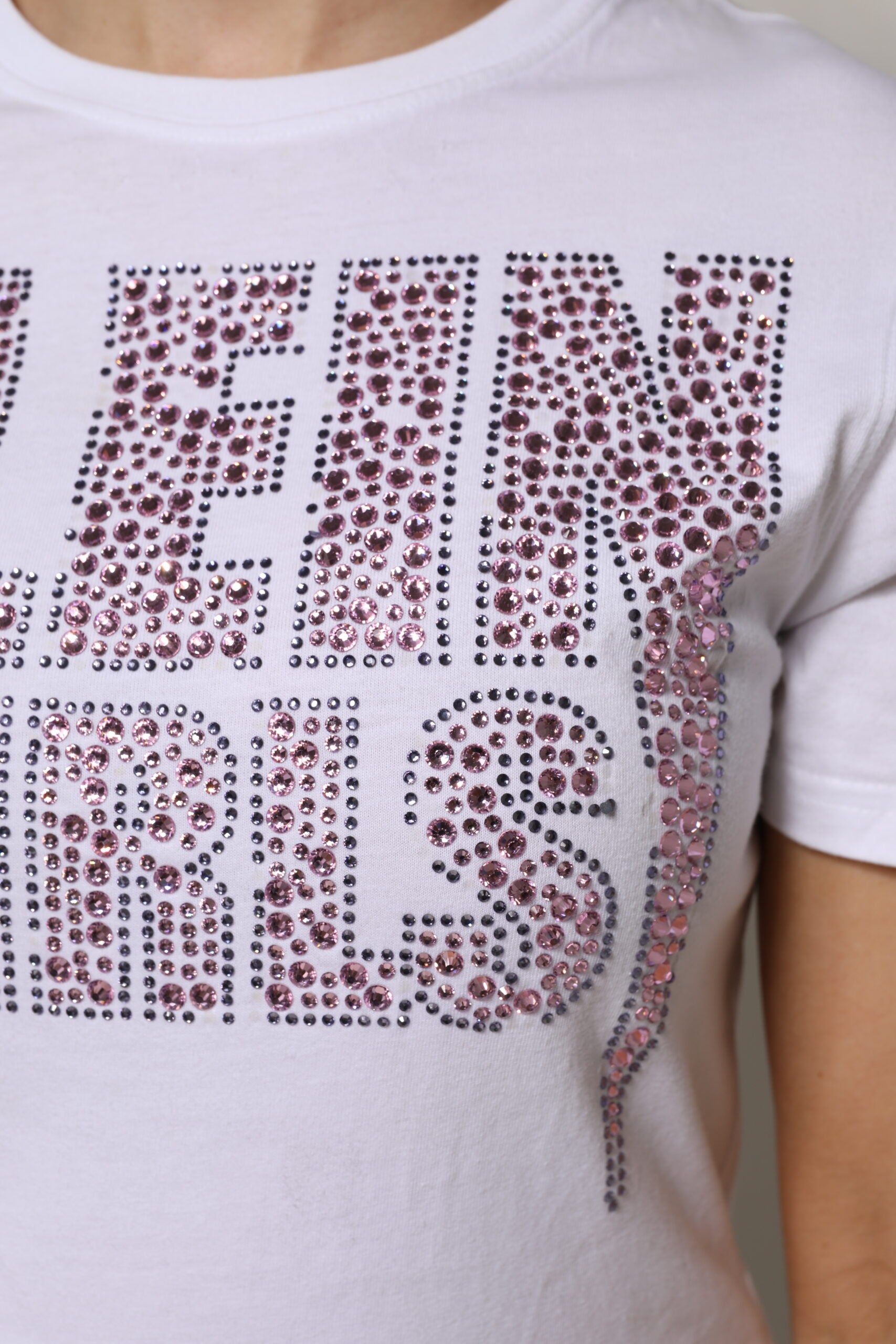 Philipp Plein White Embellished CrewNeck Short Sleeve T-shirt | Regal Royce