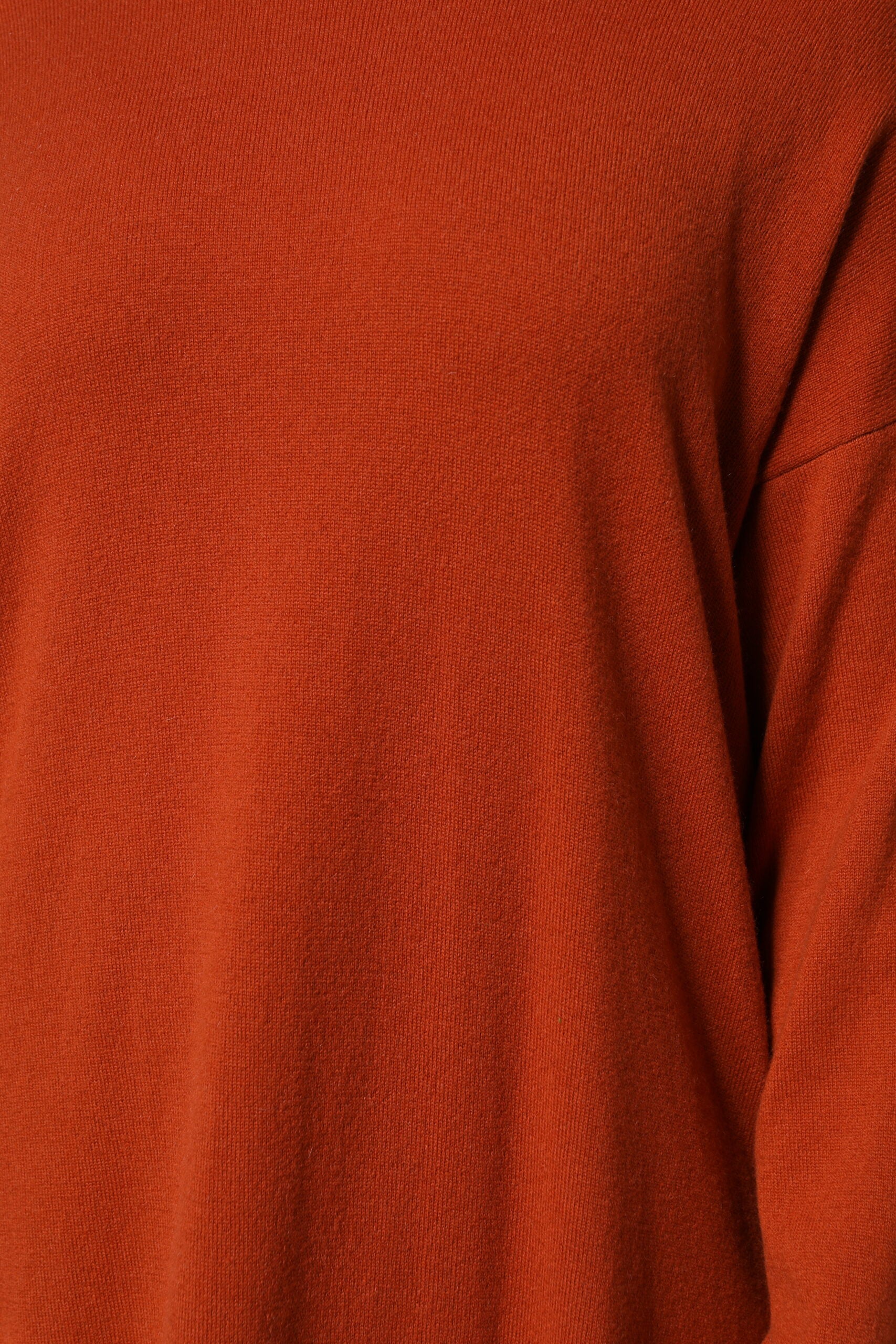 Alpha Studio Dark Orange Long Sleeves Turtleneck Sweater | Regal Royce