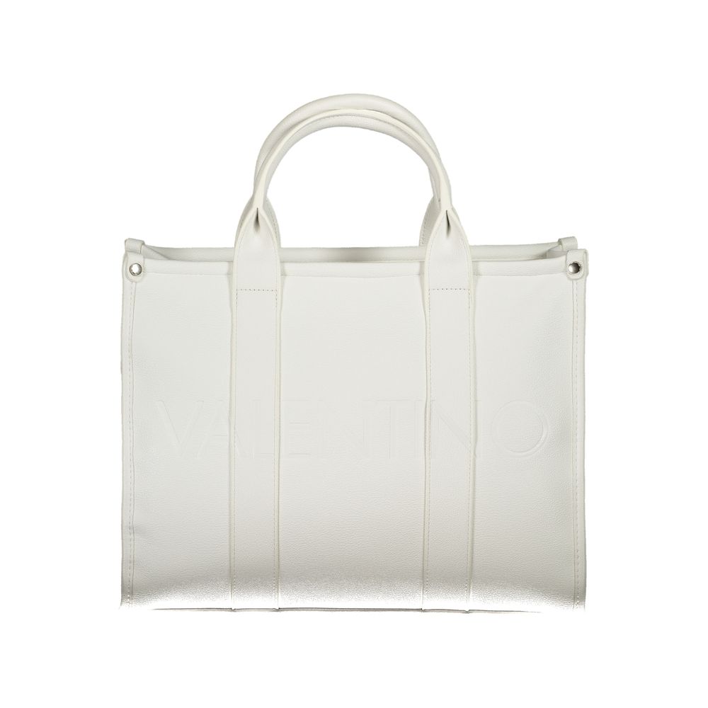 Mario Valentino White Polyurethane Women Handbag | Regal Royce