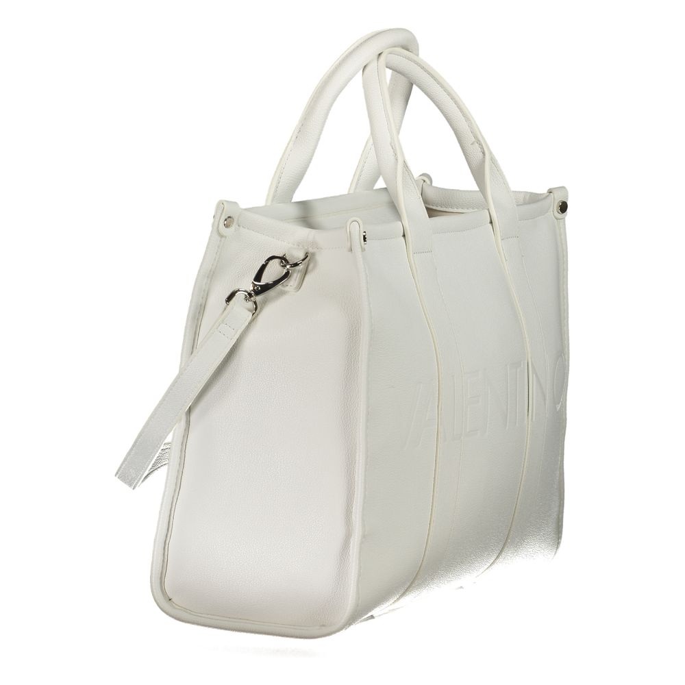 Mario Valentino White Polyurethane Women Handbag | Regal Royce