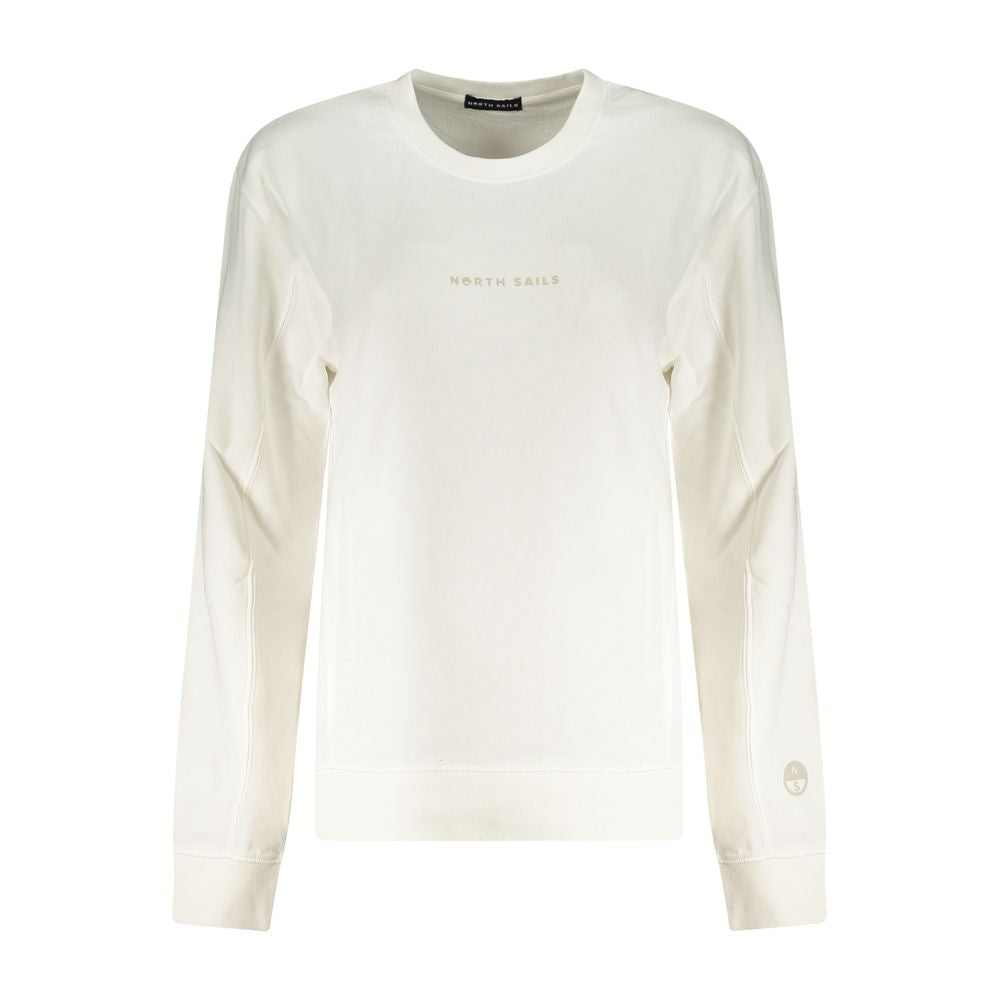North Sails White Cotton Women Sweater | Regal Royce