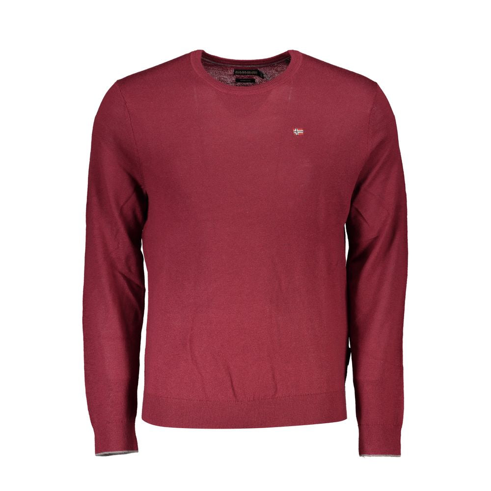 Napapijri Red Fabric Men Sweater | Regal Royce