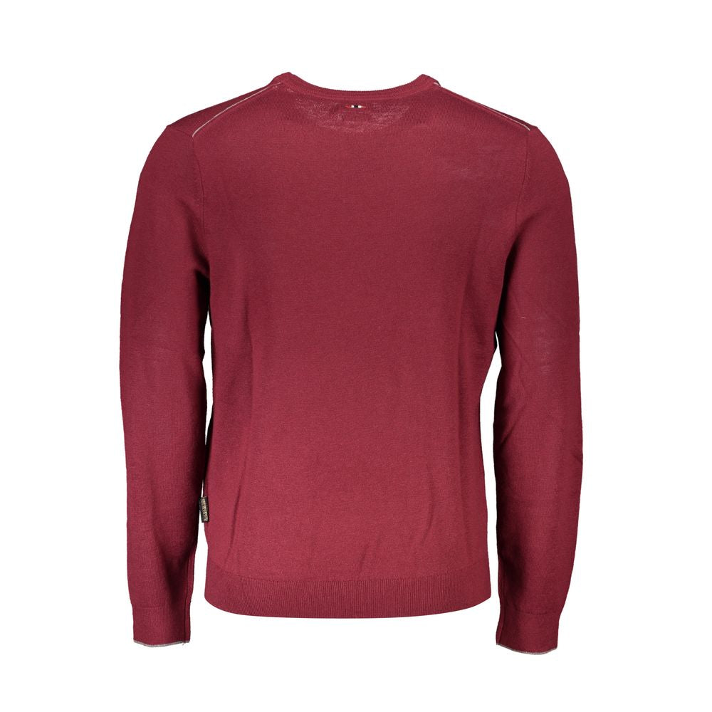 Napapijri Red Fabric Men Sweater | Regal Royce