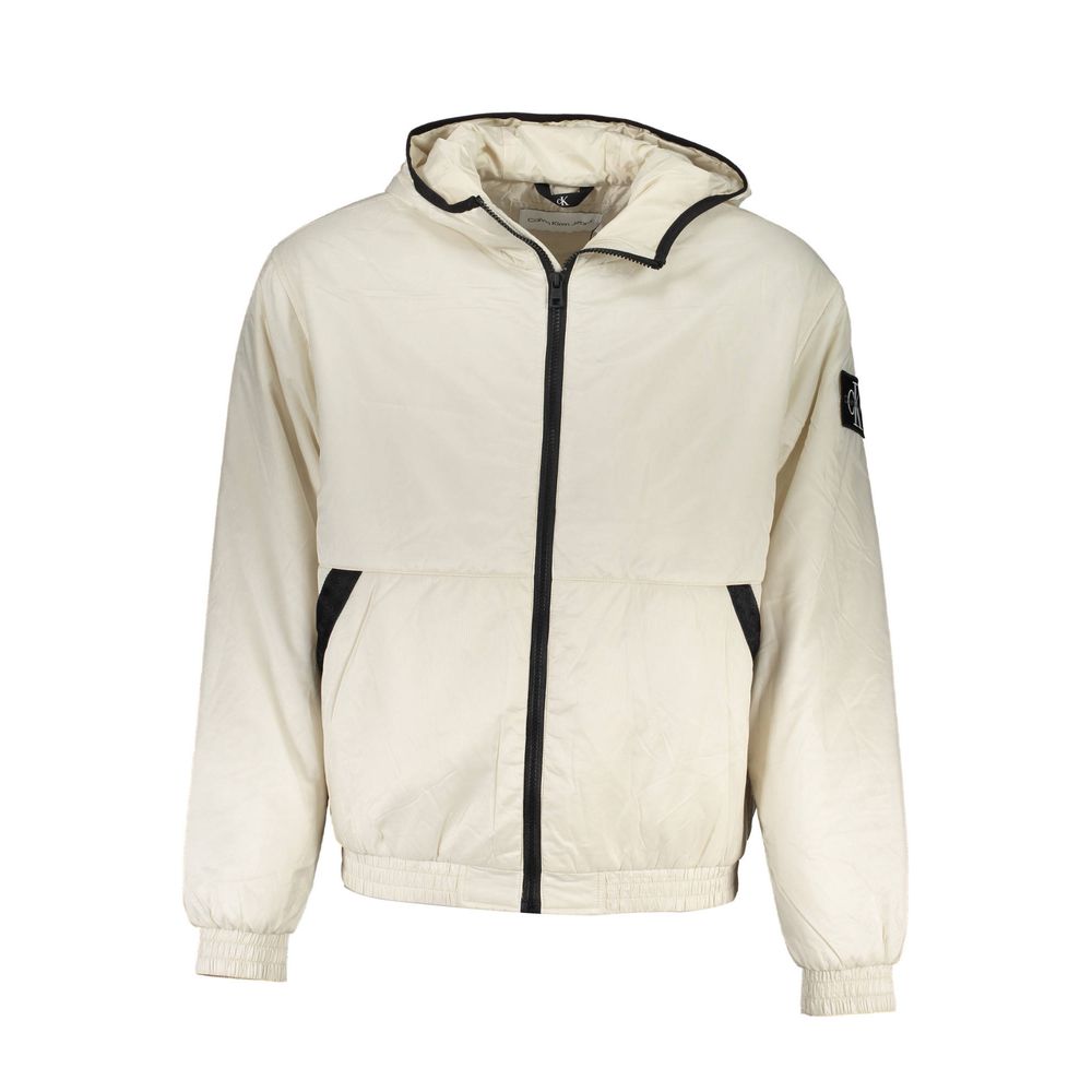 Calvin Klein Beige Recycled Polyester Men's Jacket | Regal Royce