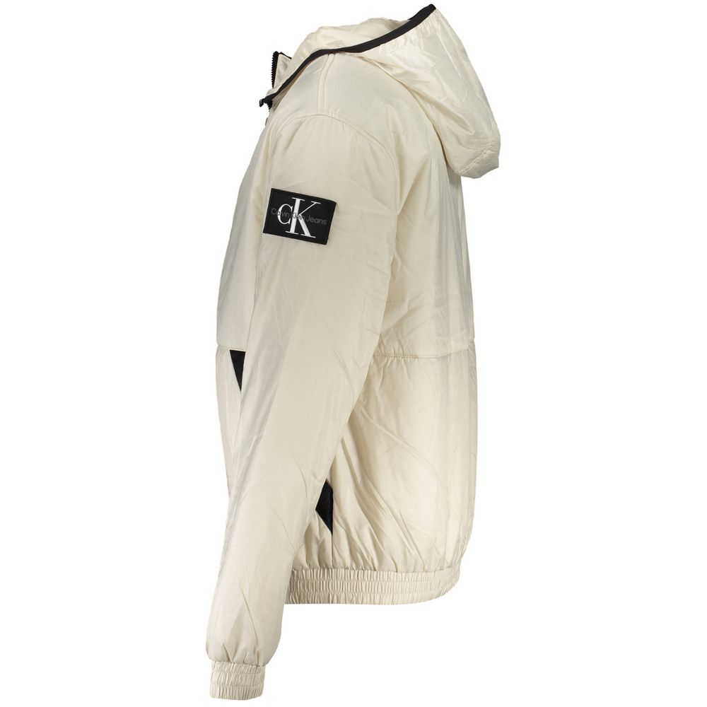 Calvin Klein Beige Recycled Polyester Men's Jacket | Regal Royce