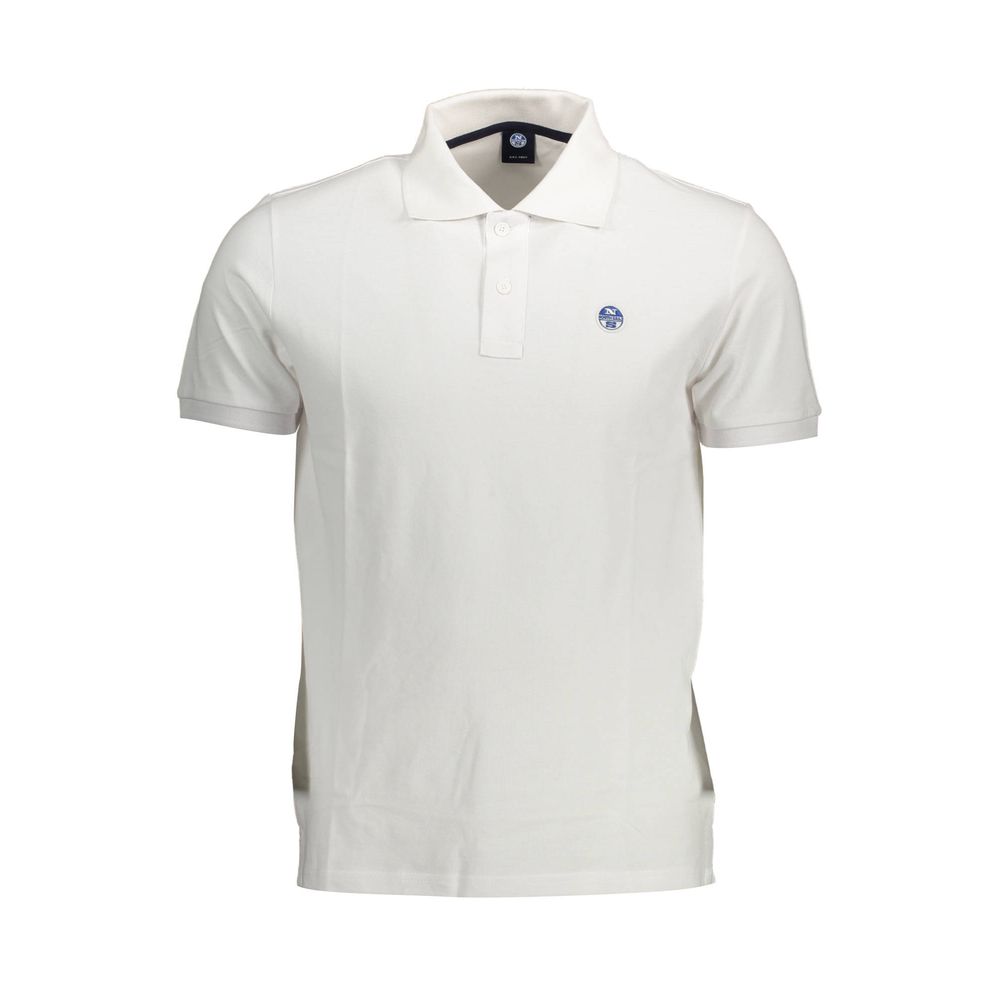North Sails White Cotton Men Polo Shirt | Regal Royce