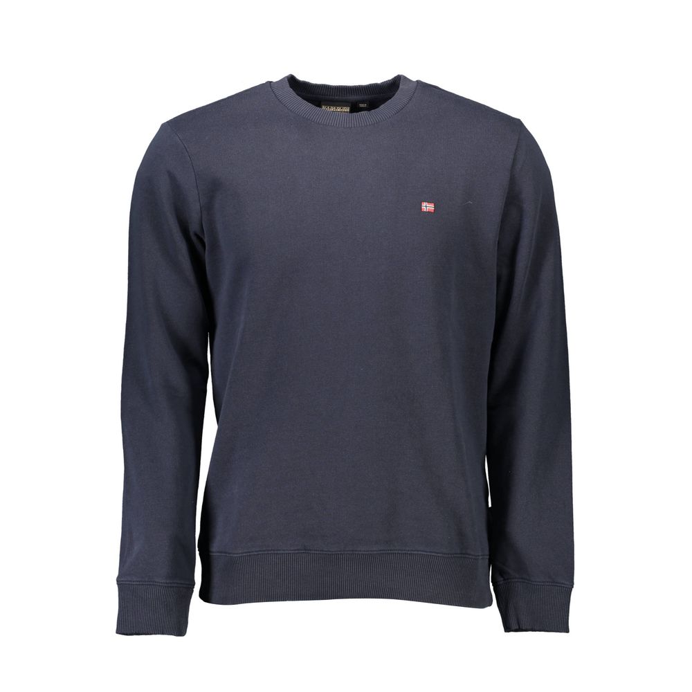 Napapijri Blue Cotton Men's Sweatshirt | Regal Royce