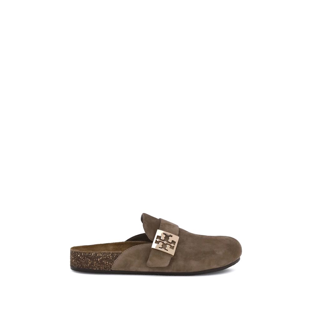 Tory Burch Brown Calf Leather Bos Taurus Mules | Regal Royce