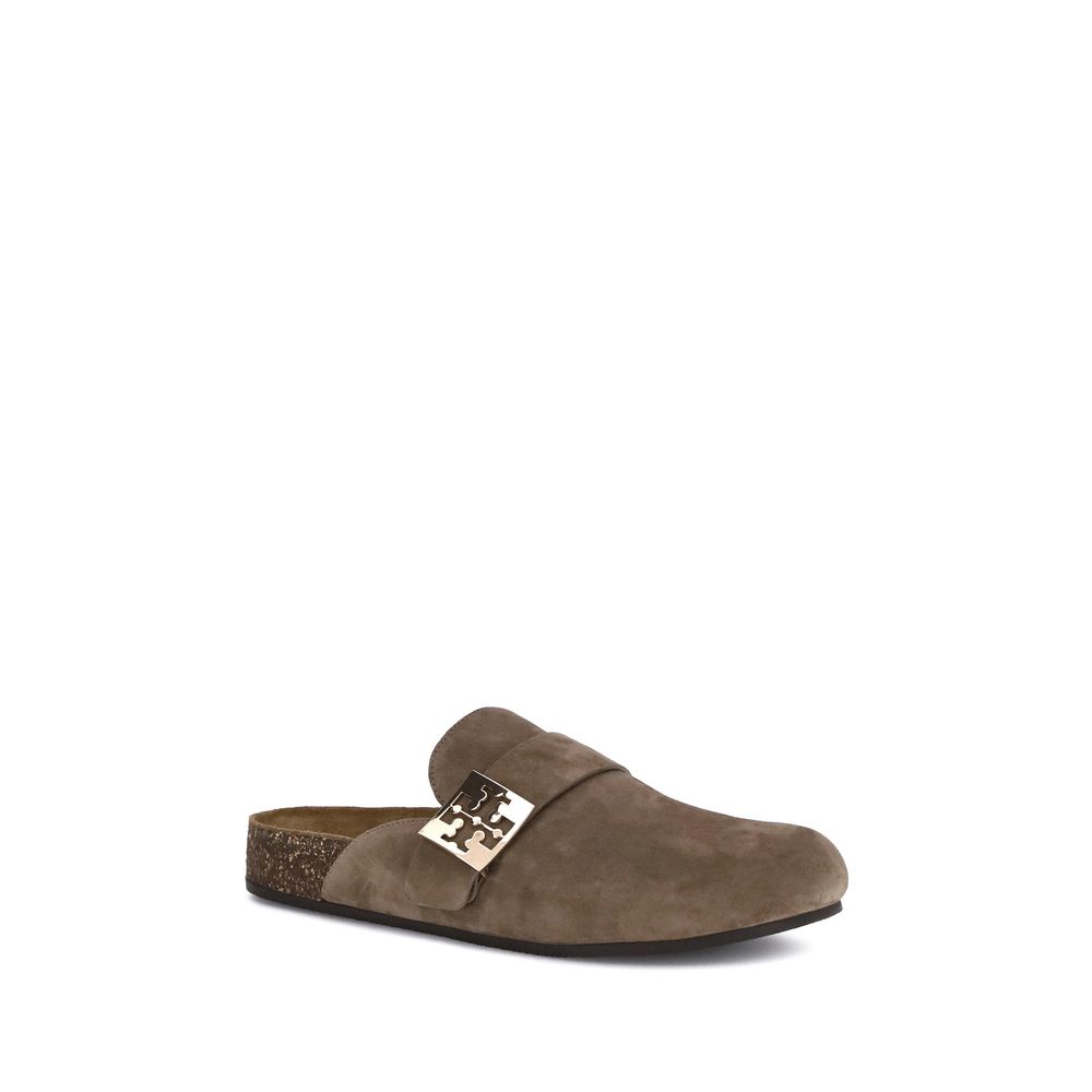 Tory Burch Brown Calf Leather Bos Taurus Mules | Regal Royce