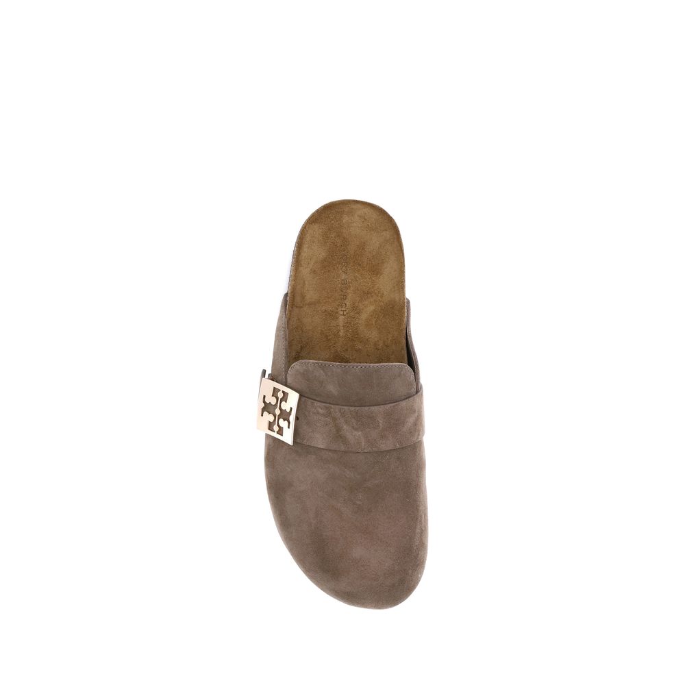 Tory Burch Brown Calf Leather Bos Taurus Mules | Regal Royce