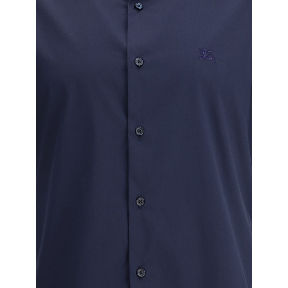 Burberry Blue Cotton Shortsleeve Shirt | Regal Royce