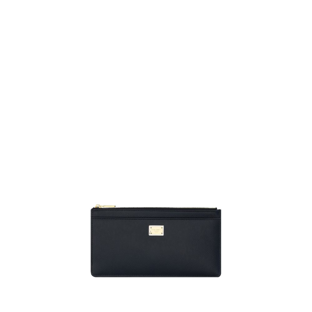 Dolce & Gabbana Black Calf Leather Bos Taurus Wallet | Regal Royce