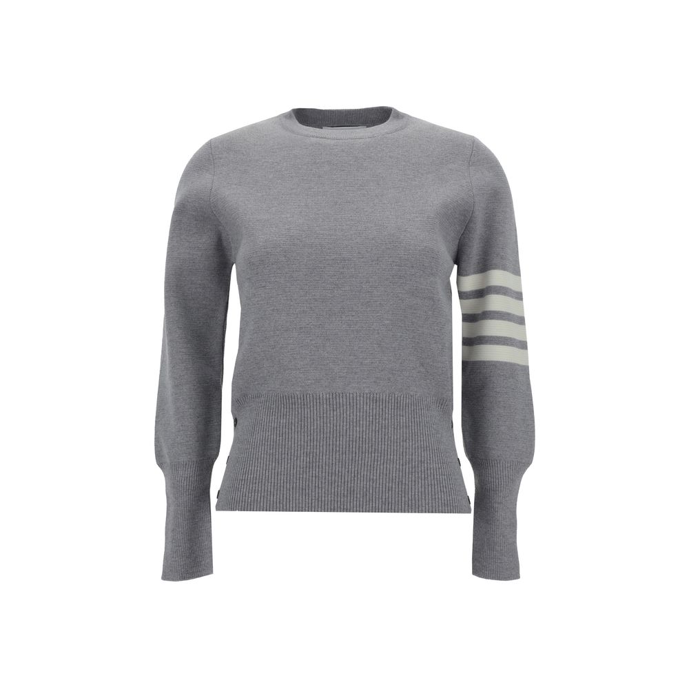 Thom Browne Gray Fleece Wool Sweatshirt | Regal Royce