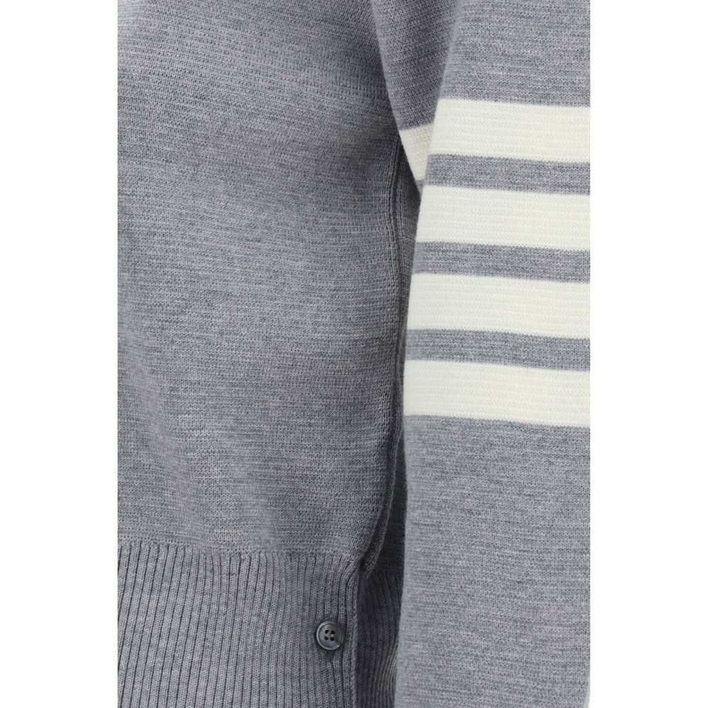 Thom Browne Gray Fleece Wool Sweatshirt | Regal Royce