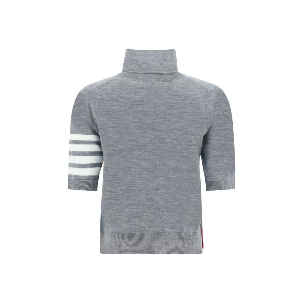 Thom Browne Gray Polyamide Turtleneck | Regal Royce