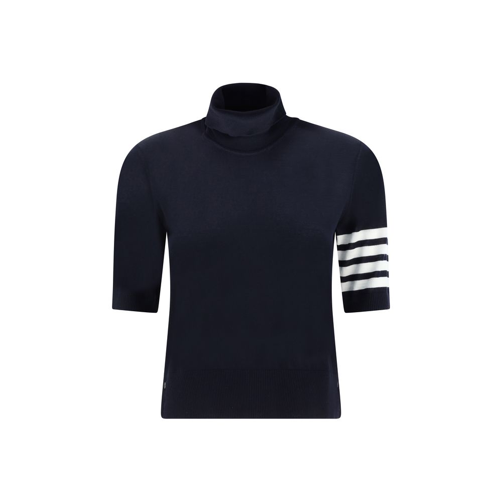 Thom Browne Blue Polyamide Turtleneck | Regal Royce