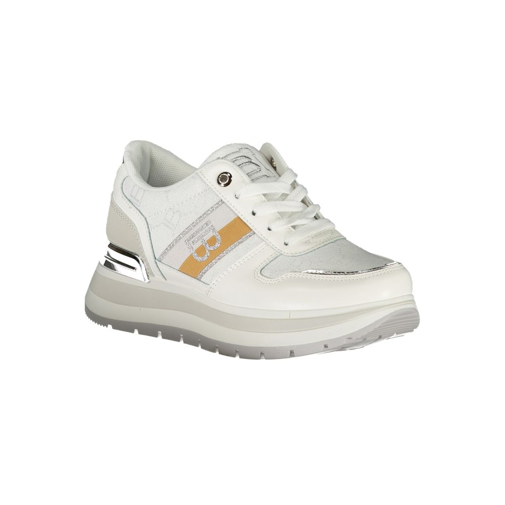 Laura Biagiotti White Polyurethane Women Sneaker | Regal Royce