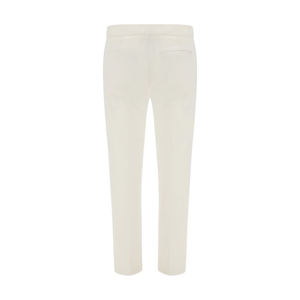 SA SU PHI White Silk Casual Pants | Regal Royce