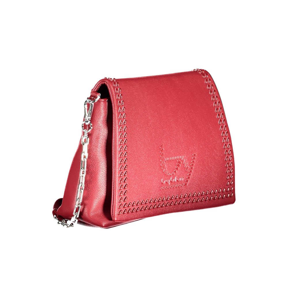 BYBLOS Rosso Polyurethane Women Handbag | Regal Royce
