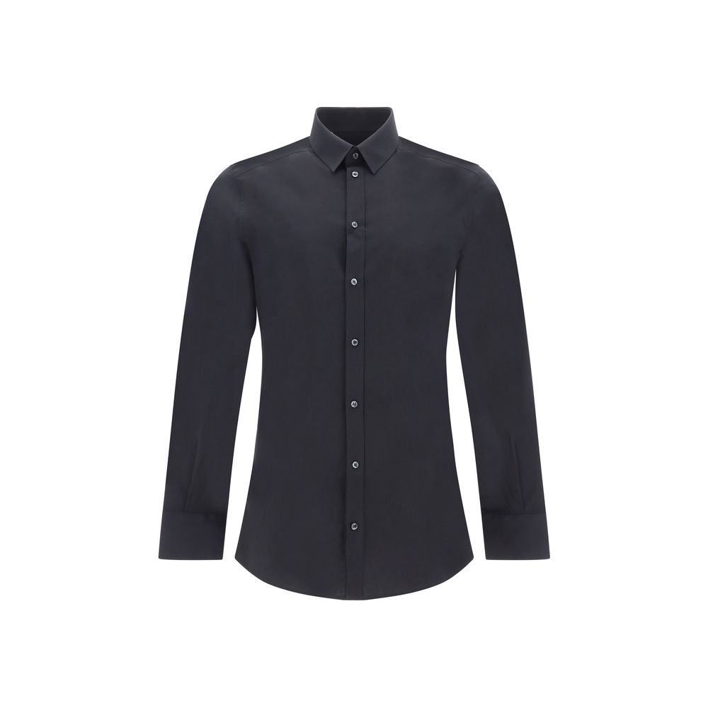 Dolce & Gabbana Black Elastane Dress Shirt | Regal Royce