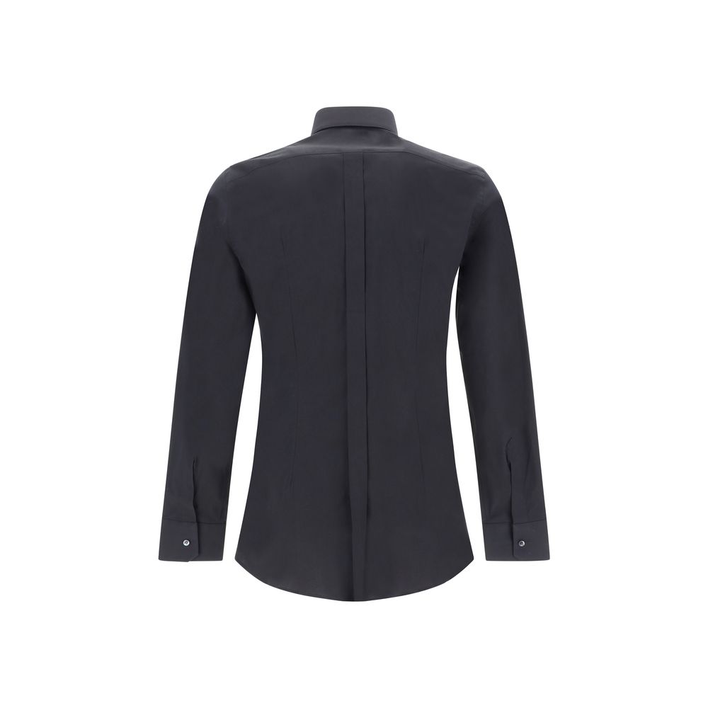 Dolce & Gabbana Black Elastane Dress Shirt | Regal Royce