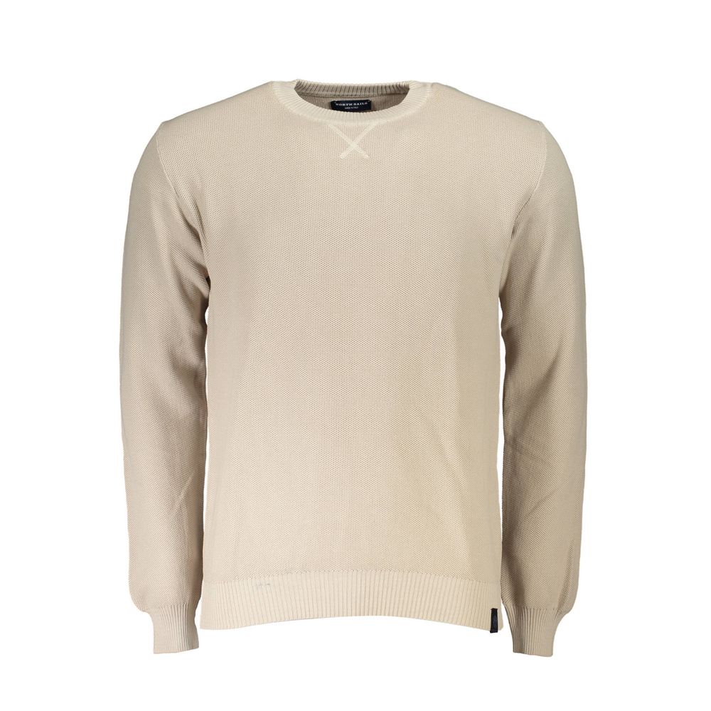 North Sails Beige Organic Cotton Men's Sweater | Regal Royce