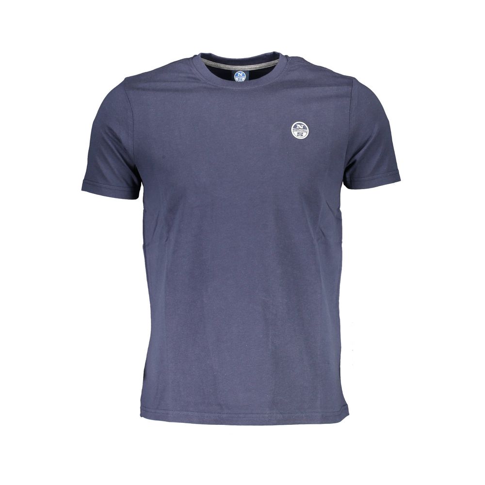 North Sails Blu Cotton Men T-Shirt | Regal Royce