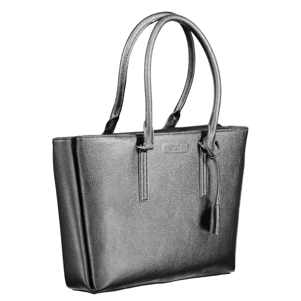 Calvin Klein Black Polyurethane Women Shoulder Bag | Regal Royce