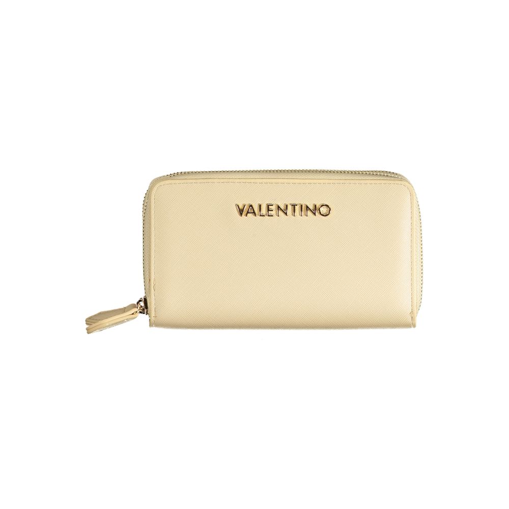 Mario Valentino Beige Polyurethane Women Wallet | Regal Royce