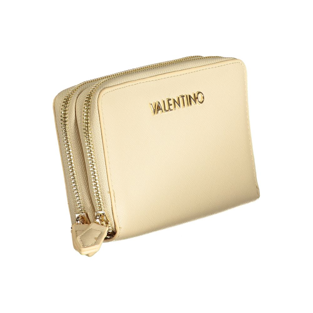 Mario Valentino Beige Polyurethane Women Wallet | Regal Royce