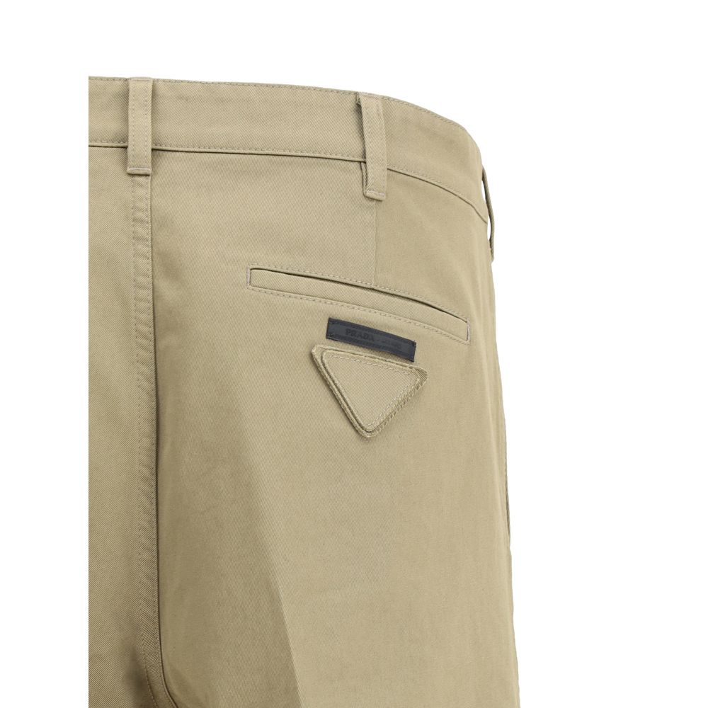 Prada Beige Cotton Chino Pants | Regal Royce