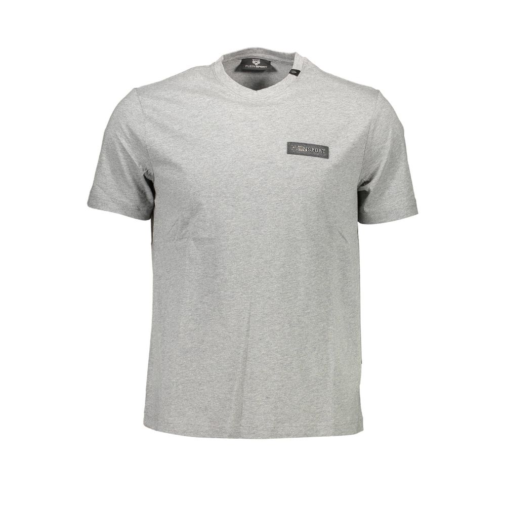 Plein Sport Grigio Cotton Men T-Shirt | Regal Royce