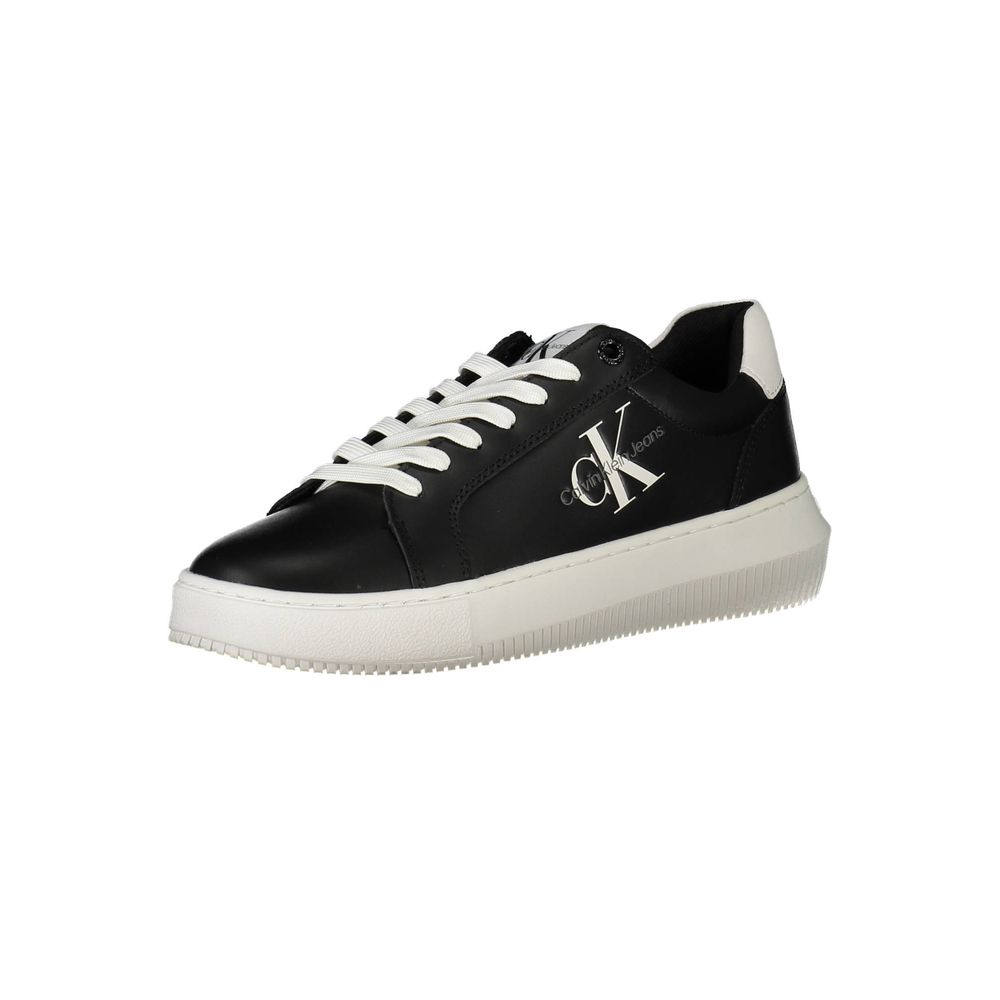 Calvin Klein Black Leather Women Sneaker | Regal Royce