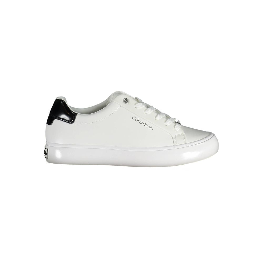 Calvin Klein Bianco Pelle Women Sneaker | Regal Royce