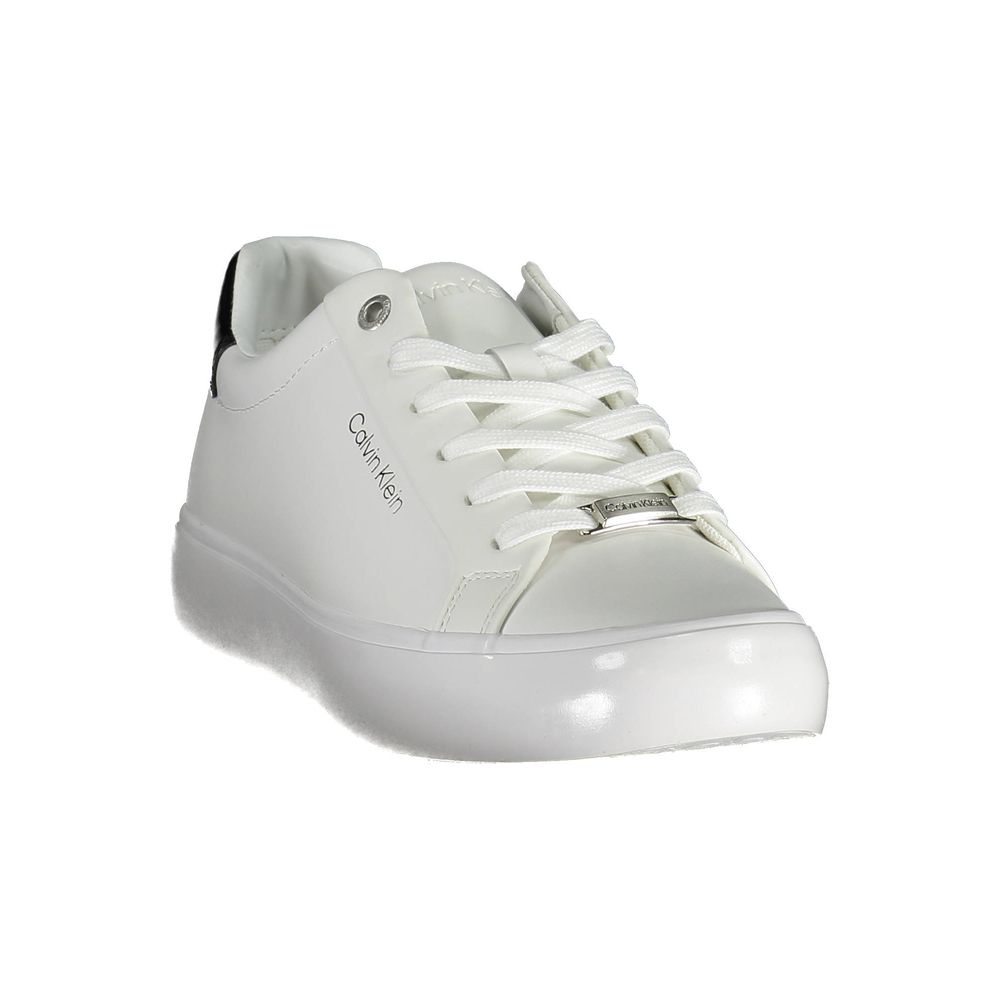 Calvin Klein Bianco Pelle Women Sneaker | Regal Royce