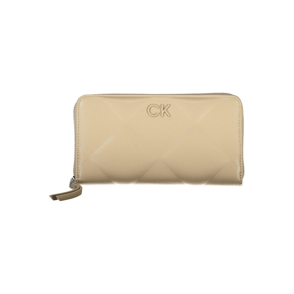 Calvin Klein Beige Polyester Women Wallet | Regal Royce