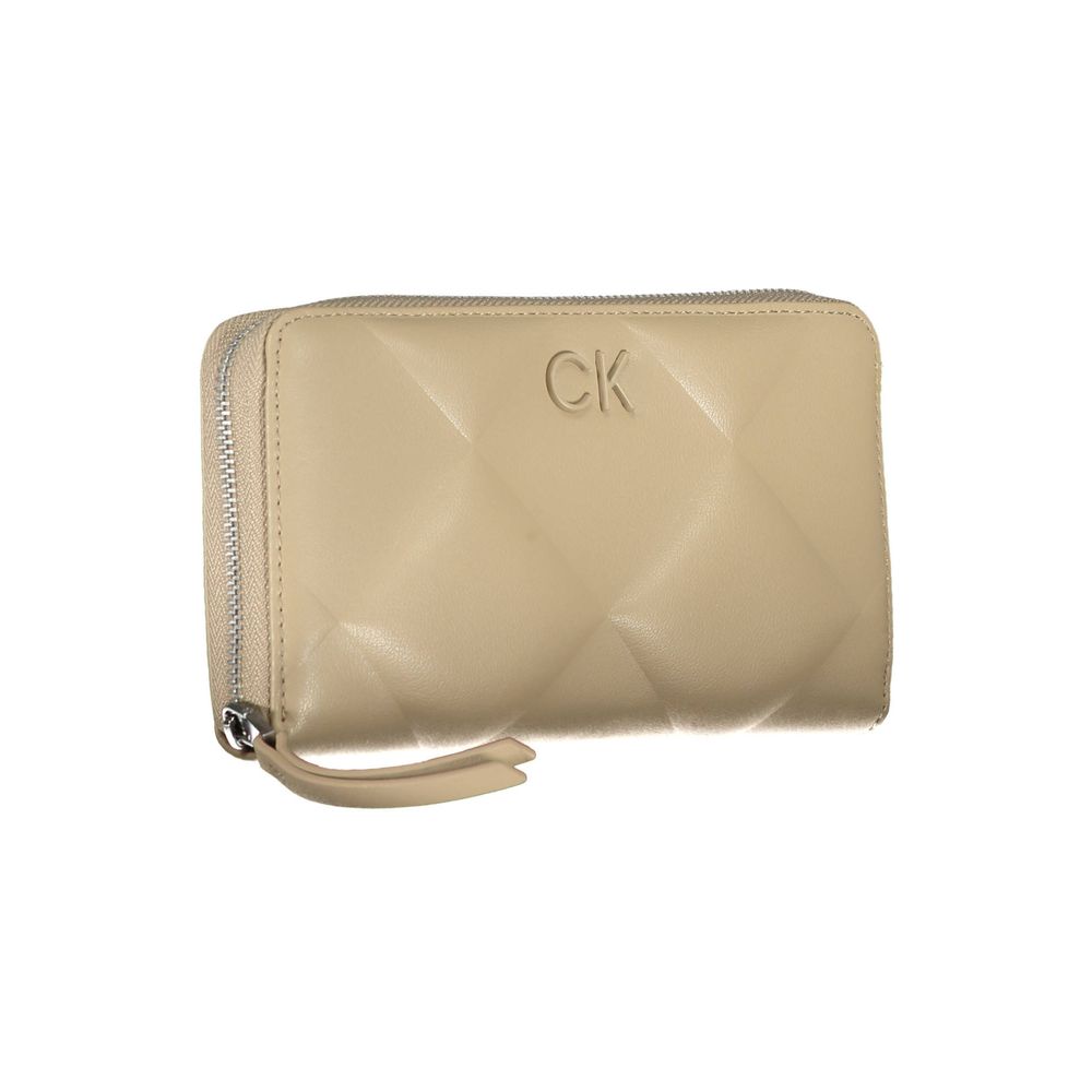 Calvin Klein Beige Polyester Women Wallet | Regal Royce