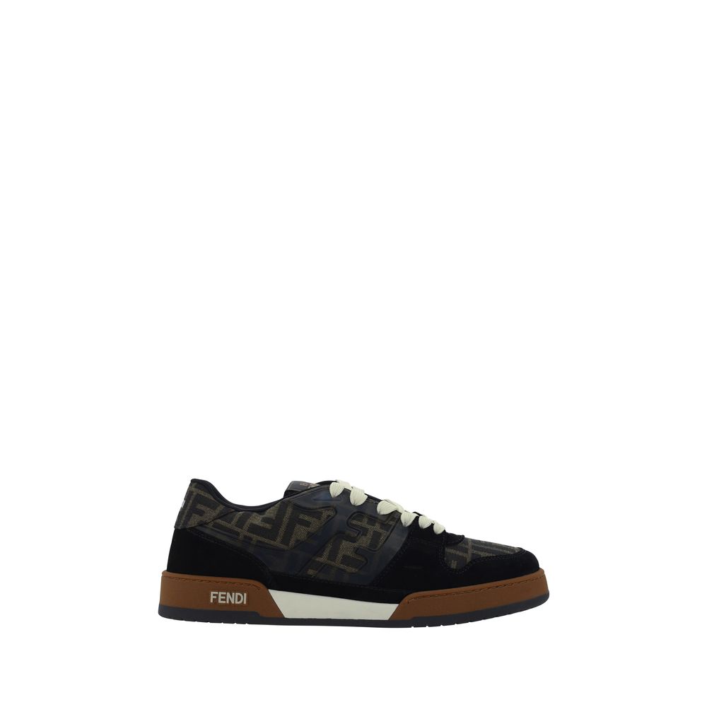 Fendi Multicolor Calf Leather Bos Taurus Low Top Sneakers | Regal Royce