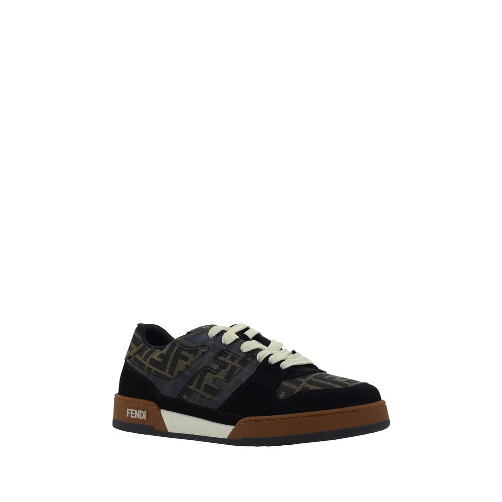 Fendi Multicolor Calf Leather Bos Taurus Low Top Sneakers | Regal Royce