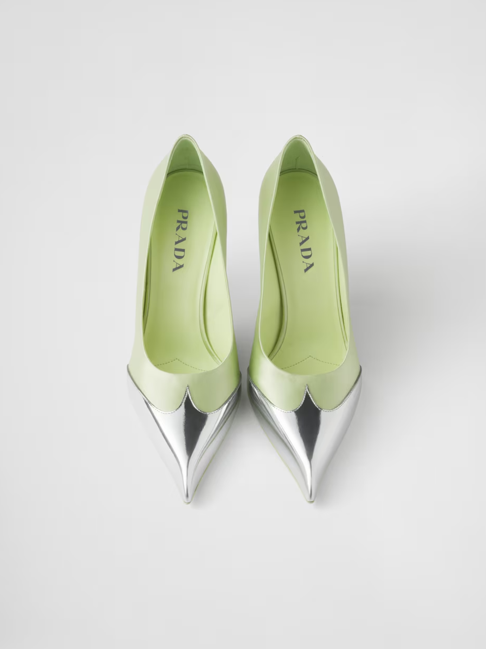 Prada Satin And Metallic Leather Pumps | Regal Royce