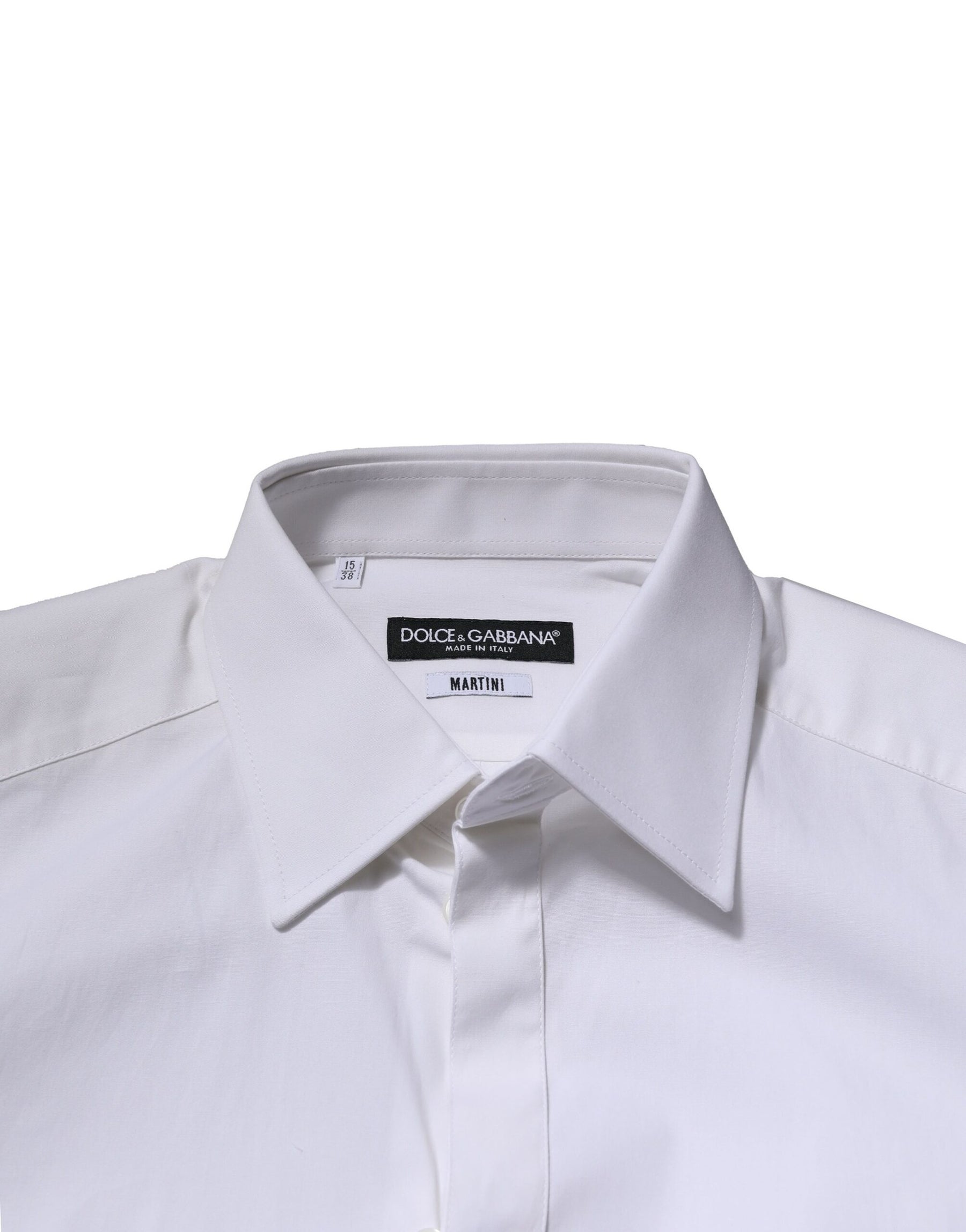 Dolce & Gabbana White MARTINI Long Sleeves Dress Formal Shirt | Regal Royce