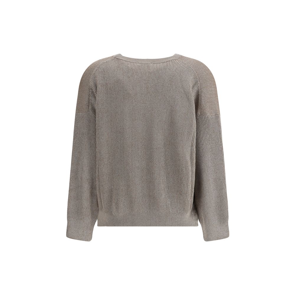 Brunello Cucinelli Beige Cotton Sweatshirt | Regal Royce